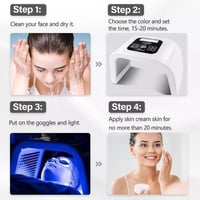 قناع LED • ٧ ألوان • لكل أنواع البشرة