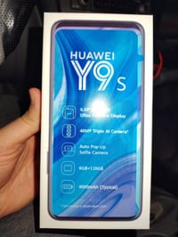 للبيع جهاز Huawei Y9s باللون ( سمائي لامع ) مستخدم بس نظيف كلش . ✅ كام...