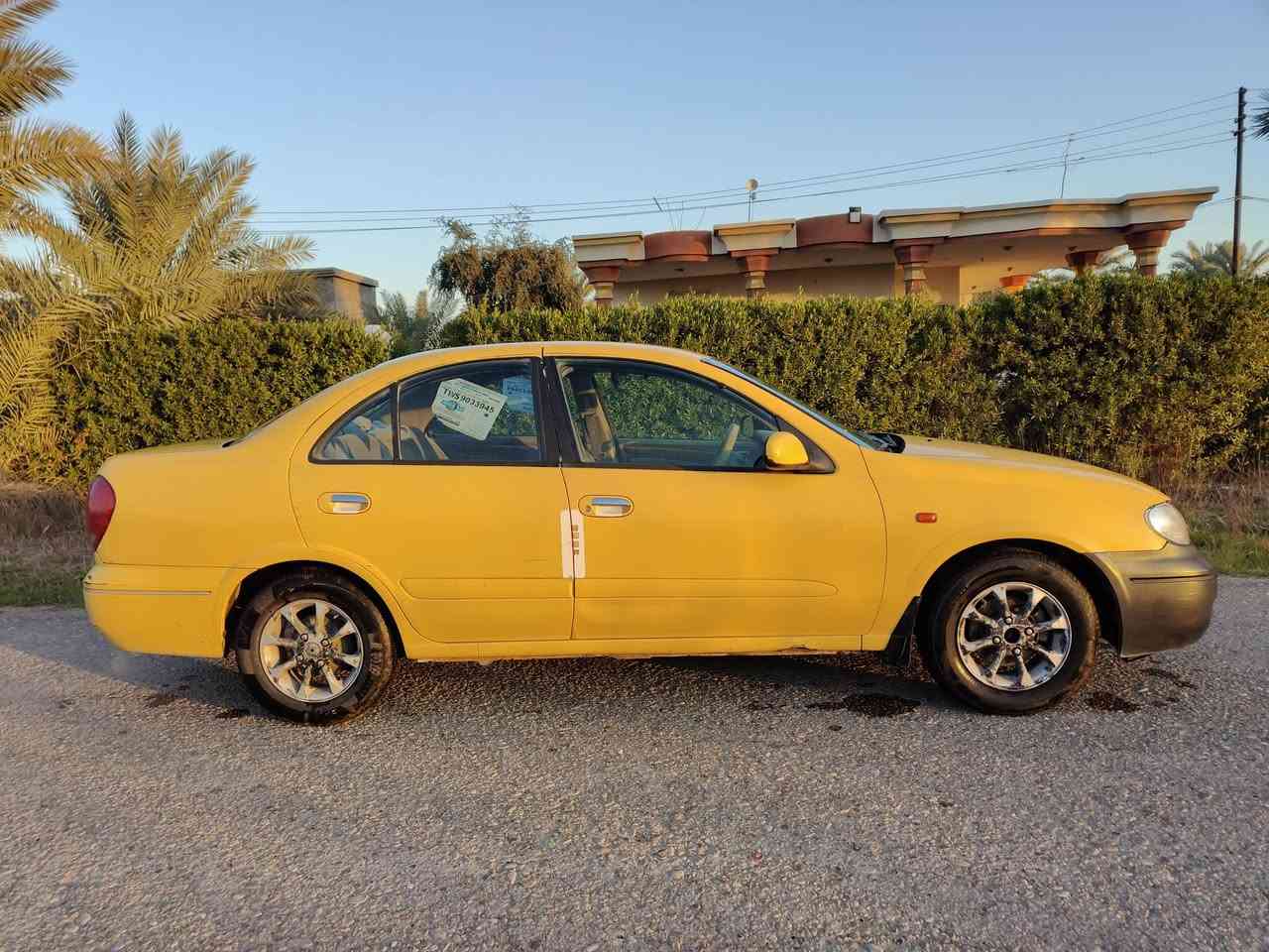 نيسان سني ياباني للبيع 2008 مصفرة هيئه ومرور السيارة بحالة جيدة تبريد شغال بيه ضربة مصلحه جاملغ خلفي عكس السايق السيارة مثل مافي الصورة يحتاجلة ترتيبات بسيطه وتجهز مكاني ابو غريب السعر 75 وبي مجال بسيط.الرقم ***********.
