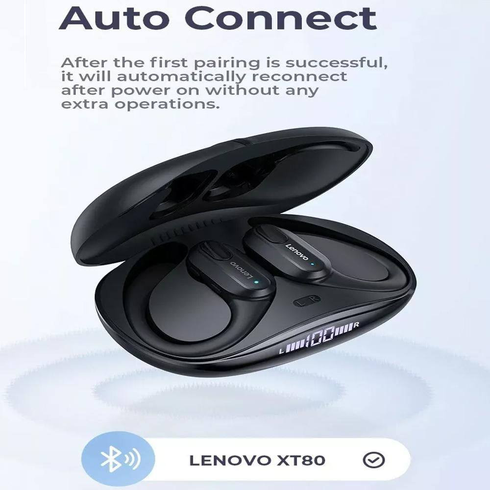 هذا المنتج هو سماعات الأذن اللاسلكية الرياضية Lenovo Thinkplus XT80 المصممة خصيصاً للأنشطة البدنية والجري. [1, 2]
💡 #أبرز_مواصفات_ومميزات_السماعة:

#التصميم_الرياضي: تأتي بخطافات أذن مرنة ومستقرة تمنع سقوطها أثناء الحركة والتمارين المكثفة.

#شاشة_العرض_الرقمية: تحتوي علبة الشحن على شاشة LED ذكية تعرض نسبة شحن البطارية بدقة للأذن اليمنى واليسرى والعلبة.

#مقاومة_الماء_والعرق: تدعم معيار حماية يقيها من قطرات المطر والتعرق أثناء ممارسة الرياضة.

#تقنية_الاتصال: تعمل بإصدار بلوتوث 5.3 المتطور، مما يضمن اتصالاً مستقراً وسريعاً مع استهلاك منخفض للطاقة.

#عزل_الضوضاء: مزودة بتقنية تقليل الضوضاء المحيطية لتحسين جودة المكالمات ونقاء الصوت. 

هذا المنتج هو سماعات الأذن اللاسلكية الرياضية Lenovo Thinkplus XT80 المصممة خصيصاً للأنشطة البدنية والجري.

#جديدة_لوك_بالكارتونه غير مستخدمة تفحص يلا تستلم الطلب.
#توجد خدمة توصيل للمحافظات كافة.


**إذا كنت صاحب هذا الإعلان وتريد حذفه لأي سبب، رجاءا أرسل رسالة إلى الدعم الفني**