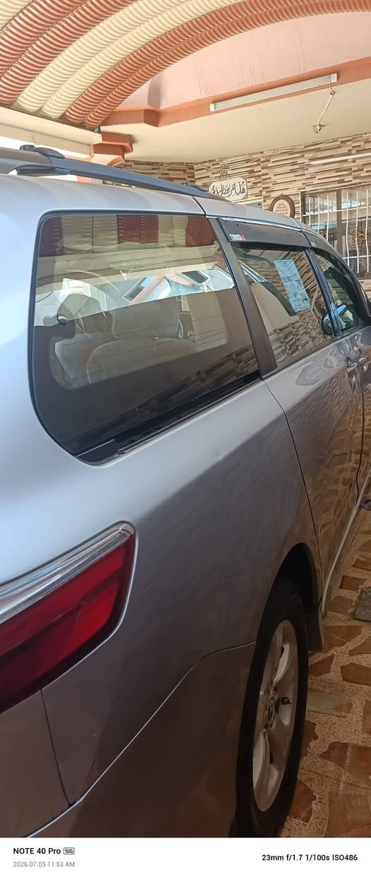 سلام عليكم
سيارة سينا 
تويوتا سينا 
موديل 20
مواصفات  le
حادث جاملخ بنيد
كير جديد شرطر
محرك  جديد شرط 
حداديا جديدة 
تبريد منضومه كامل جديدة 
ثايرات نص عمره 
سعرها 170 بيع مستعجل 
اي استفسار على ارقام التالية 
***********
***********

