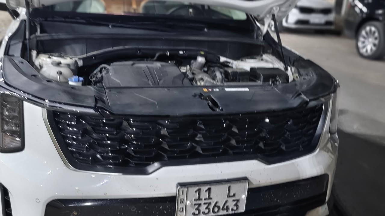 سورنتو مديل 25 كفاله عامة من كلشي كير وحدادية وبارد 
ماشية 20 الف (اخت الزيرو) لايتات زنون 
مكينة 3.5 V6 
كير اوتماتيك 8 سرعات 
7 راكب 
شاشة كبيرة للترفيه تدعم apple . carplay.android auto
تشغيل عن بعد 
شفتات ستيرن لتبديل السرعات. 
داتا شو 
هاند بريك دكمة 
كير ماوس 
مانع انزلاق 
3 كامرات خلفية للركن 
حساسات 
 اربع وضعيات للقيادة 
تبريد ثلاث قطع 
ويل 20 
رقم بغداد 
شحن لا سلكي (كار بلي) 
منافذ شحن  tipe .c
+USB-C 
اضائة داخلية متغيرة اللون 
گيچات شاشة 
تحكم بلون وشكل الگيچات 
وباقي مواصفات السورنتو غنية عن التعريف 
مكان السيارة ذي قار 
السعر 312
الرقم ***********
