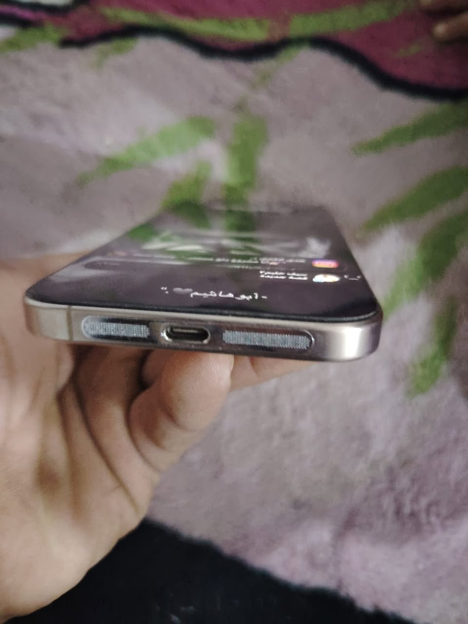 سلام عليكم ورحمة الله وبركاته ايفون ١٦ برو ماكس جهاز جديد ابمعنئ الكلمة مشحون ٤٠ مرة فقط ومكفول من كلشي حتة من الزلغ سعره ١٦٠٠ وبي مجال ***********
