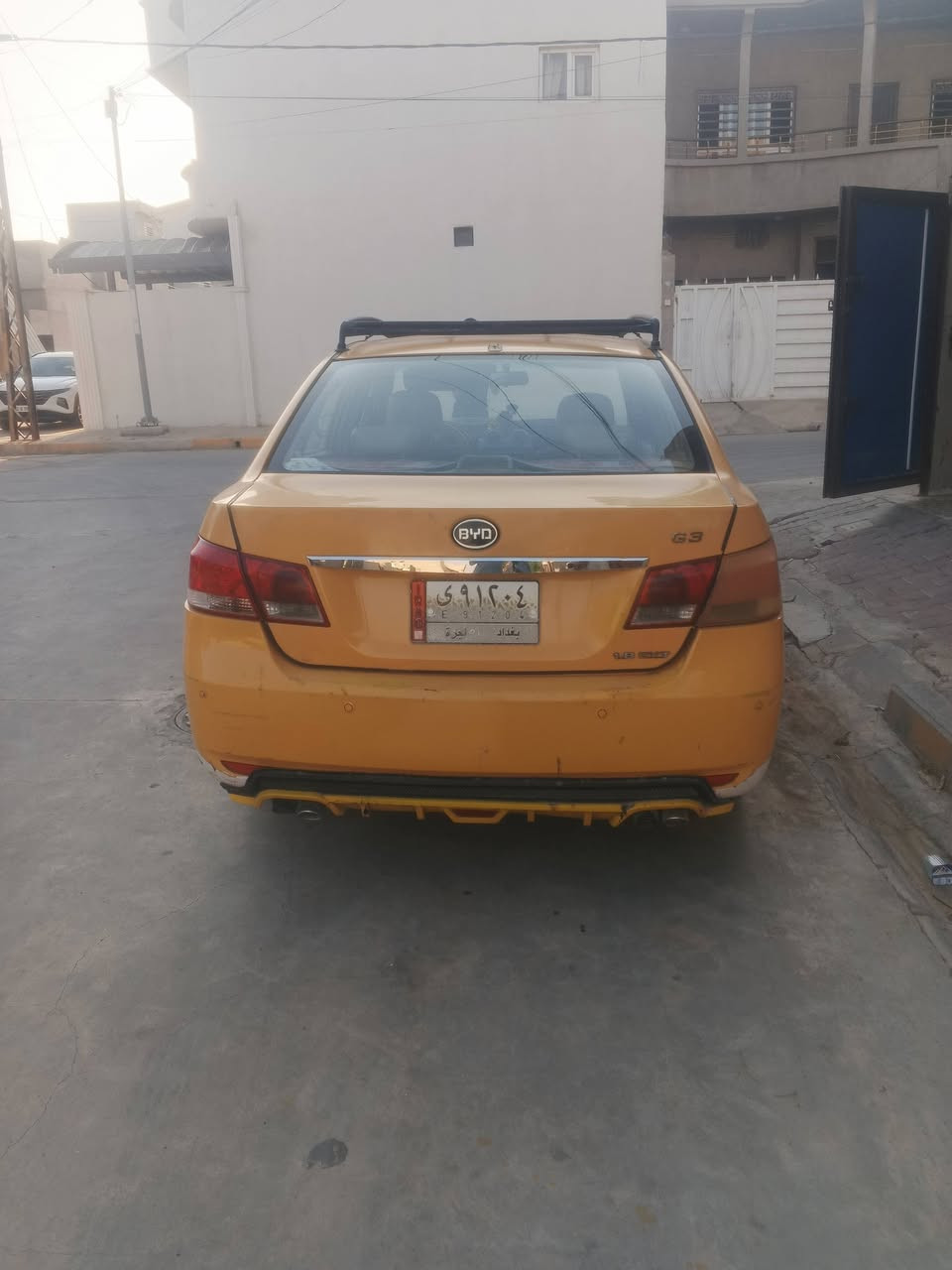 بي واي ديg3 , 2013للبيع رقم ببغداد مشروع وطني شرط التحويل حرة مامطلوبة صاحبهة بكركوك بطاقة بانزين بي كير محرك بلادي شرط اوتوماتيك  بدون ضرر فقط تعديل بارد بلباب السائق السعر 38بي مجال عنوان كركوك رقم ***********
