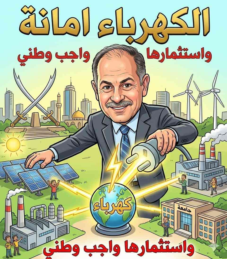 .                     "طاقة واعية.. مستقبل مستدام"

.                                دعوة لرعاية
 .            معرض فني توعوي للطاقة الكهربائية 

​يسرنا دعوتكم لرعاية معرض فني متخصص لدعم وزارة الكهرباء يضم مجموعة من اللوحات الكاريكاتورية الهادفة، التي تسلط الضوء بأسلوب إبداعي على أهمية ترشيد استهلاك الطاقة الكهربائية في المنازل والمؤسسات دعما  لاستقرار الشبكة الوطنية.
​يُعد هذا المعرض منصة تفاعلية لتعزيز الوعي المجتمعي وتقديم حلول بصرية مبتكرة لمواجهة هدر الطاقة. نتطلع إلى شراكتكم في دعم هذه المبادرة الوطنية التي تجمع بين الفن والمسؤولية المجتمعية. 

ملاحظة : توجد امتيازات مهمة جدا للراعي .

*​للتواصل ومناقشة تفاصيل الرعاية:  
واتس [ *********** ]
