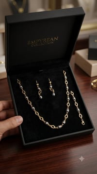 طقم اكسسوارات • ذهبي • فخم