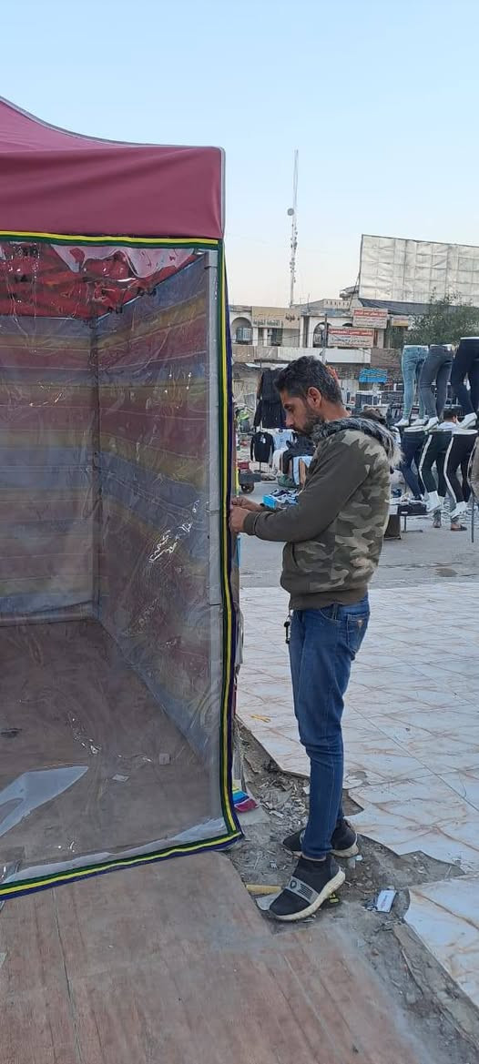 السلام عليكم
شمسيه اربع رجلين قياسات 2×2و3×3و2×3و3×4ونص و3×6 الرقم/ *********** تريده بيه جادر وبدون 
(عنواني/بغداد/المدينه/قطاع23) واسعار مناسبه
