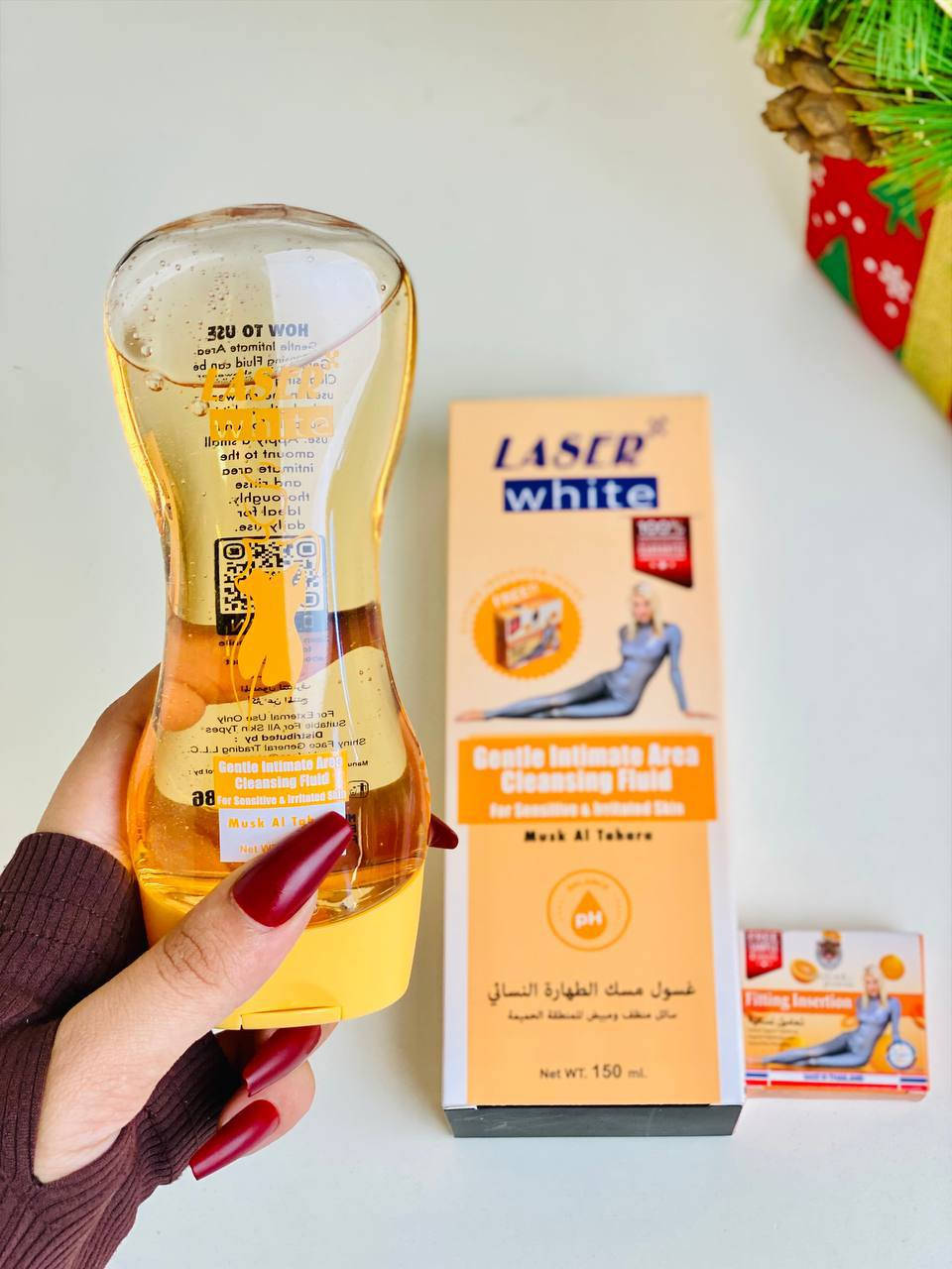 غسول "مسك الطهارة" التايلندي  🇹🇭 النسائي من علامة "LASER white"، وهو سائل منظف ومبيض للمنطقة الحميمة مصمم للبشرة الحساسة والمتهيجة

غسول مسك الطهارة النسائي
سائل منظف ومبيض للمنطقة الحميمة للبشرة الحساسة والمتهيجة✨🔥

تحاميل عدد 2 يعمل على شد وتضييق المهبل ويخفف من الالام البطن يمنع انتقال العدوى الأمراض التناسلية عند الجماع 🫣

الفوائد:
يريح ويحمي ويساعد على تهدئة التهيج
ينظف ويوفر حماية يومية ويساعد على تهدئة جفاف المهبل وعدم الراحة والحكة
يحافظ على البكتيريا المهبلية الطبيعية
فعالية ممتازة وقابلية تحمل حتى للمرضى الذين يعانون من بشرة تالفة مسبقاً
الحجم 150ml المنشأ تايلاند 🇹🇭 

للاستفسار والحجز مراسله خاص 
#بوتيك_قيثاره #كوزمتك #مكياج #متابعه #لايك #اكسبلور_العراق #نجف #بغداد #ديوانيه #بصره


**إذا كنت صاحب هذا الإعلان وتريد حذفه لأي سبب، رجاءا أرسل رسالة إلى الدعم الفني**
