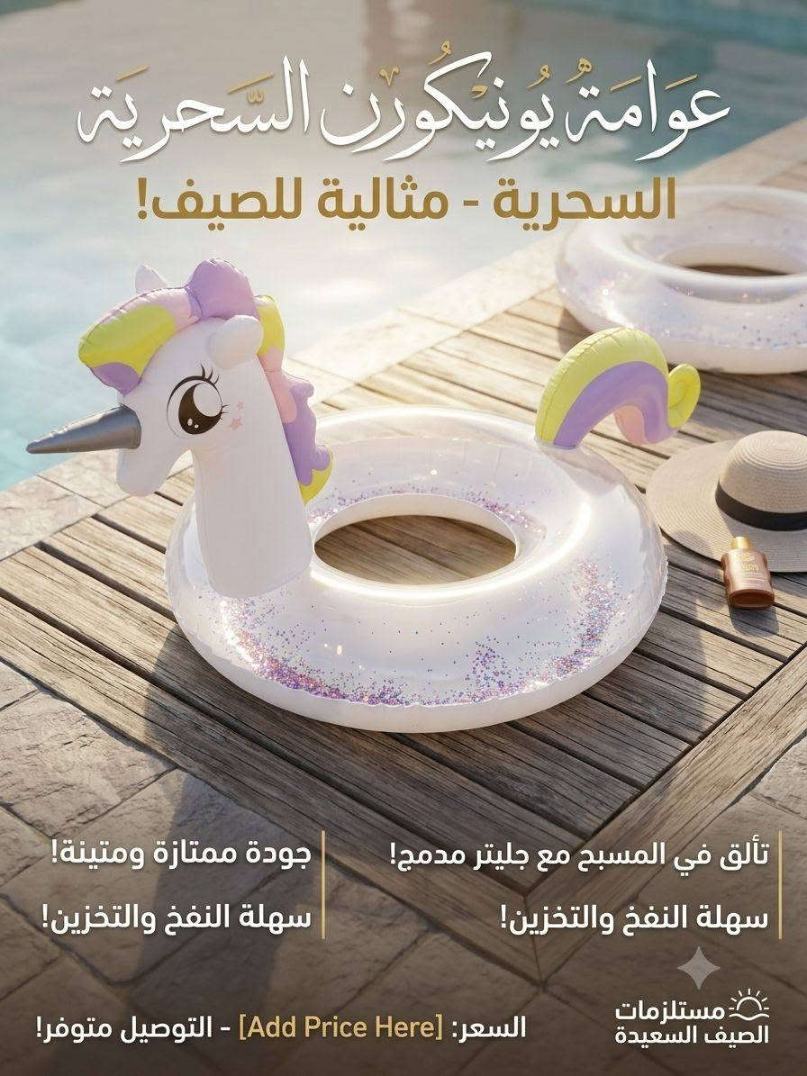 📢 عرض خاص ومحدود! 🦄✨
عوامة يونيكورن حجم كبير ومميز للمسبح 🌊
💰 السعر: 7 آلاف دينار 🚚 التوصيل داخل الكوت: 1000 دينار فقط
📦 للجملة: القطعة بـ 5 آلاف دينار ✅ الكمية المتوفرة: 25 قطعة فقط
🔥 عرض أقوى: اشتري قطعتين بـ 14 ألف دينار واحصل على توصيل مجاني داخل الكوت.
⏳ الكمية محدودة، سارع بالحجز قبل نفادها!
📩 للحجز والاستفسار راسلنا على الخاص


**إذا كنت صاحب هذا الإعلان وتريد حذفه لأي سبب، رجاءا أرسل رسالة إلى الدعم الفني**