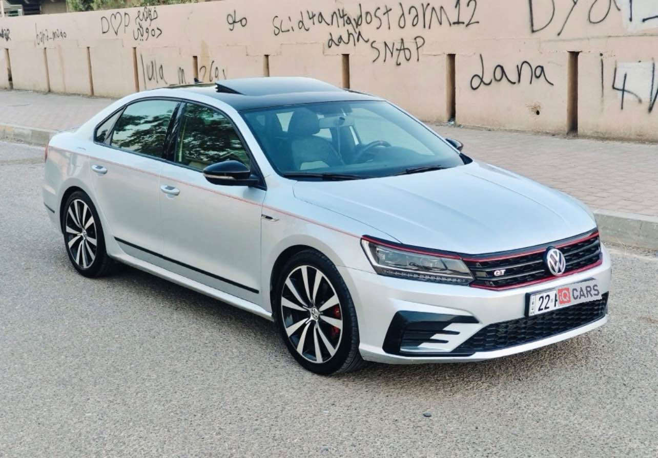 ‏ Passat Gt 
((((((قطعه وحده صبغ )))))
موديل : 2018
الصنف : Gt Vr6
سعة المحرك :  6 سلندر 3600 cc
قوه الحصان :   280 حصان و 258 نيوتن.م من عزم الدوران 
الوارد : وارد امريكي 
السعر:175  (قابل للتفاوض بعد المعاينة فقط)
اللون الخارجي : سلفر + سقف اسود
اللون الداخلي : جلد ابيض و اسود
قراءة العداد : ١٢٢ ميل 

- المواصفات

- فتحة سقف: سلايد
- بصمة تشغيل + بصمة ابواب 
- تبريد خلفي وامامي 
- شفتات على الاستيرن
-نظام carplay 
- فرملة اوتوو في حالة التقرب من الاشخاص والسيارات 
- نظام النقطة العمياء 
 - نظام تثبيت السرعة التكيفي
 - كاميرة خلفية بدقة عالية 
 - نوع المقاعد: كهربائي - جلد - تدفئة 
 - أكياس هوائية: 10
- المصابيح: زينون - إضاءة Led

****السياره رقم اربيل 
. تخم تايرات جديدة .داخله سيرفس من فلاتر ودهن و فيت بم و دسكات كامل 
****موقع السياره : كركوك
للاستفسار (***********) واتس اب كركوك, العراق
