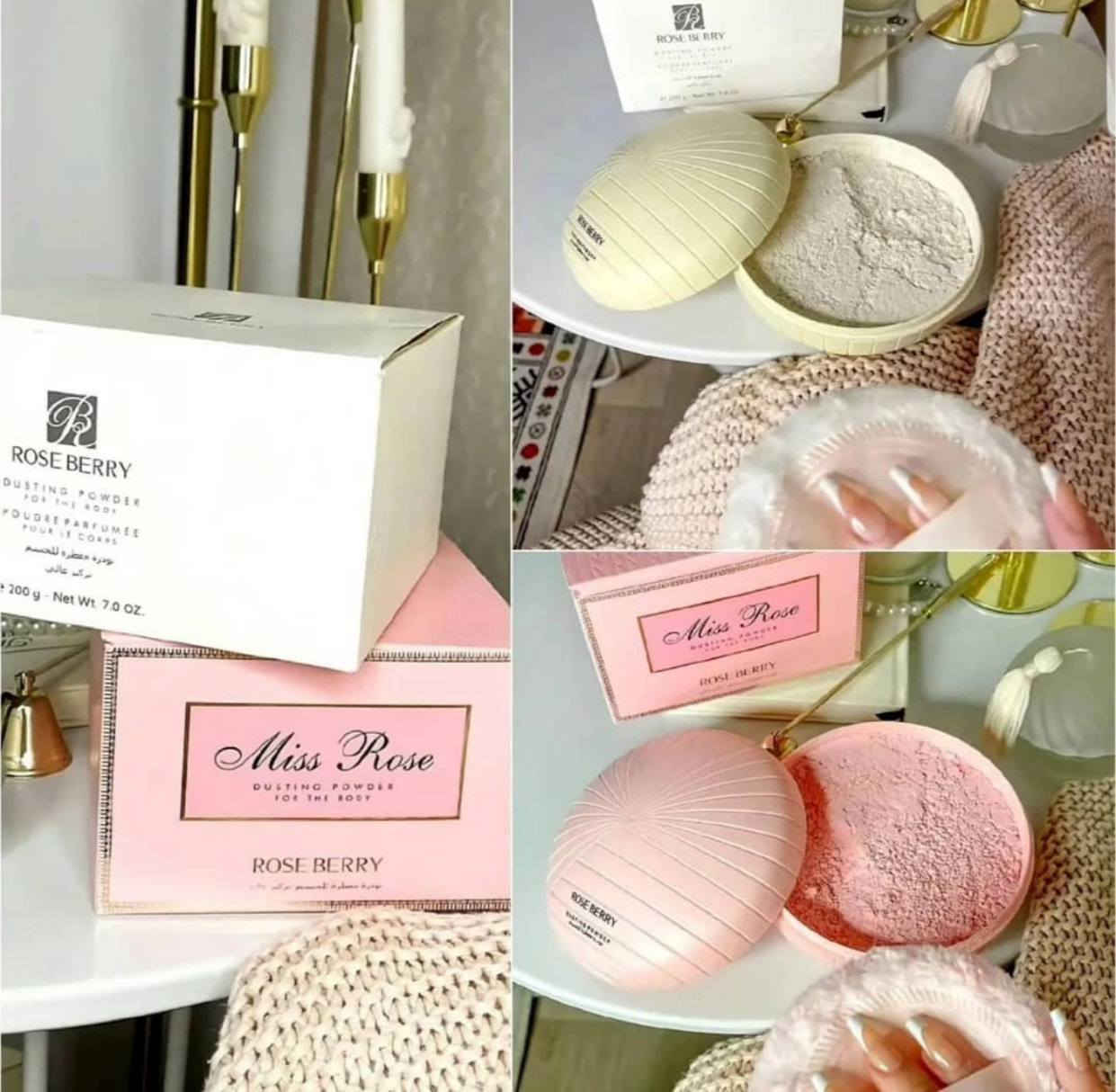 الأكثر طلباً والأصلي حصراً 🔥
💯 #أفضل_الماركات 💯

🎀 بودرة الجسم الترند من ماركة روز بيري 🧸
بودرة جسم معطرة بتركيز عالٍ تمنحك إحساس بالانتعاش والنظافة طوال اليوم ✨

💖 متوفرة بـ 4 أنواع مختلفة بروائح حلوة ومنعشة تناسب كل الأذواق 🌸🌼

مميزاتها:
✨ تعطي رائحة عطرة تدوم لساعات
✨ مثالية للاستخدام اليومي بعد الاستحمام
✨ تساعد على امتصاص الرطوبة الزائدة من الجسم
✨ تترك البشرة ناعمة ومنتعشة
دللي نفسك برائحة ناعمة وجسم منعش طول اليوم
الحجم 200غرام 

سعر القطعة 12الاف


**إذا كنت صاحب هذا الإعلان وتريد حذفه لأي سبب، رجاءا أرسل رسالة إلى الدعم الفني**