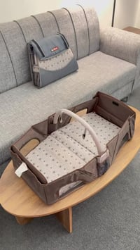 سرير سفري محمول • قابل للطي • جوانب شبكية