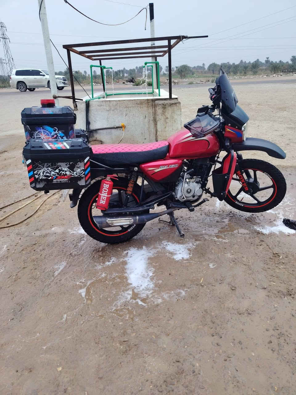 السلام عليكم دراجه بوكسر مديل 2021 سنويه ولوحات مجفت بلاد اصلي دراجه مجهزه تجهيز ترحال كامل السعر 1700 بيه مجال بصيط مستعجل ع البيع مكان شطره اتصل ***********
