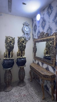 سعرهم ١٥٠ ألف ساعه .ثريا .ميزمع مرايا.وثنين أئسود مكاني بغداد السيديه ...