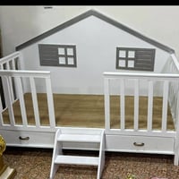 سرير اطفال • شكل كوخ • ١٫٨٠م