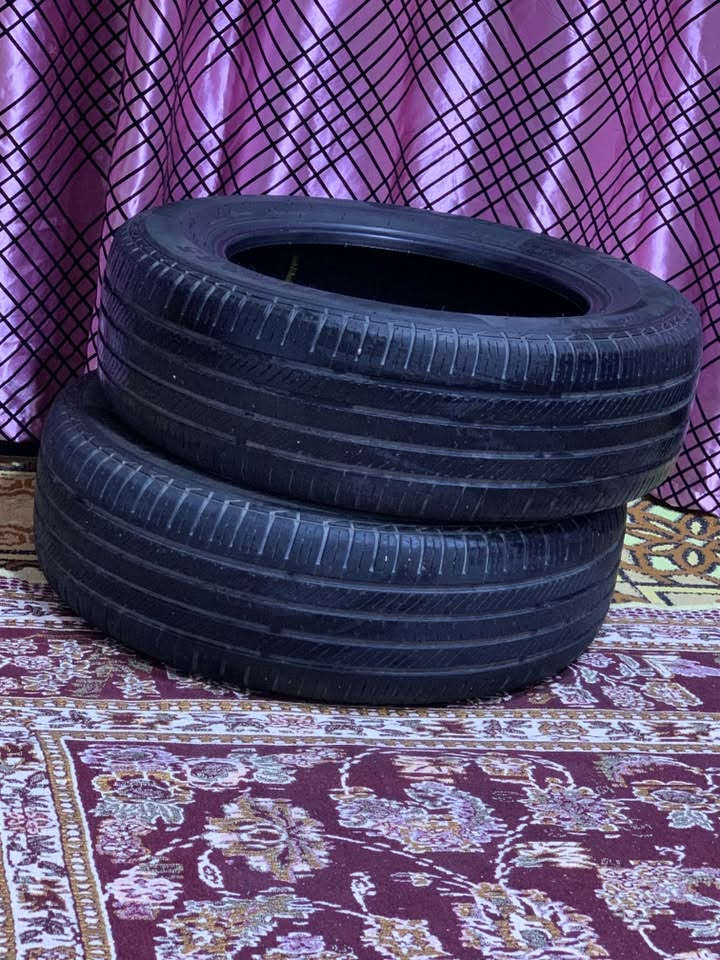 السلام عليكم زوج اطارات صيني نص عمر للبيع السعر 60 الف مكاني البصره الإطارات  بدون اي بنجر او فتيله للتواصل ***********
