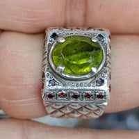 زبرجد افريقي • صياغة يدويه • محابس