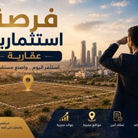 فرصة استثمارية توجد قطعة أرض 1000متر طابو زراعي خدمات كاملة  قريبة جدا...
