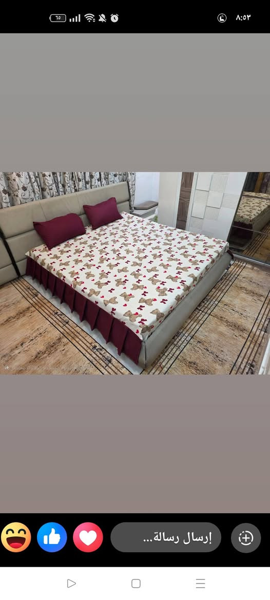 العيد فرحة... وفرحتنا نشوف بيوتكم تزهى بأجمل الأقمشة والتفصيلات.
🌛 🌛 🌛 🌛 🌛 🌛 🌛 🌛 🌛 🌛 
توصيل داخل الموصل 3 الف 🚕 
توصيل محافظات 3 الف  🚕
🌛 🌛 🌛 🌛 🌛 🌛 🌛 🌛 🌛 🌛 

شرشف نفرين لاستيك فتل مع كشكش جهتين ووجهين مخدة فقط 10
كمية كلش محدودة 
ضمان القماش سنة 
كل نقشة قماش متوفر شرشف واحد فقط 

نفر 5500 جهة كشكش 

حجز خاص @إشارة


**إذا كنت صاحب هذا الإعلان وتريد حذفه لأي سبب، رجاءا أرسل رسالة إلى الدعم الفني**