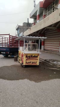 للبيع عربانه حديد 2 ملم جدرين جاهزه  عارضها 500 وبيها مجال  0774536087...