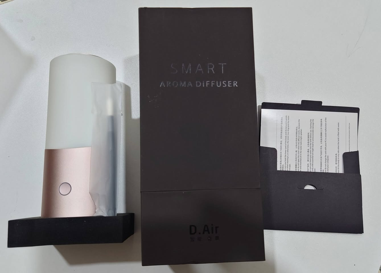معطرة ومبخرة وملطفة جو من ماركة D.Air بانارة RGB وامكانية التحكم بالاطفاء والتشغيل وتغيير الالوان عبر الهاتف.
بس ب20 مع التوصيل


**إذا كنت صاحب هذا الإعلان وتريد حذفه لأي سبب، رجاءا أرسل رسالة إلى الدعم الفني**