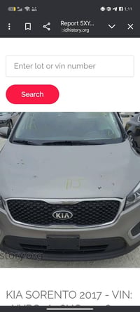 / كيا سونورتو/ موديل 2017 /مكينه اربعه سلندر السياره ماشيه/ 72الف/ تخم...