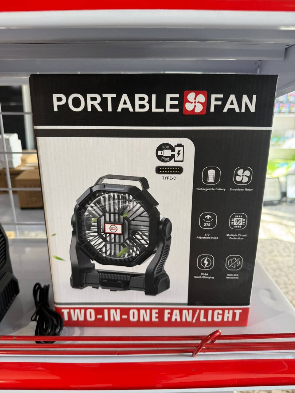 � مروحة محمولة مع إضاءة (2×1)
تبريد قوي 🌬️ وإضاءة عملية 💡
🔋 بطارية قابلة للشحن
🔌 شحن USB / Type-C
هادئة، خفيفة، ومناسبة للبيت والسيارة والطوارئ

💰 السعر: 25,000 دينار فقط
🚚 توصيل مجاني داخل الكوت

📍 العنوان: الكوت – الخاجية – شارع 40
📞 للاستفسار:
***********
***********
