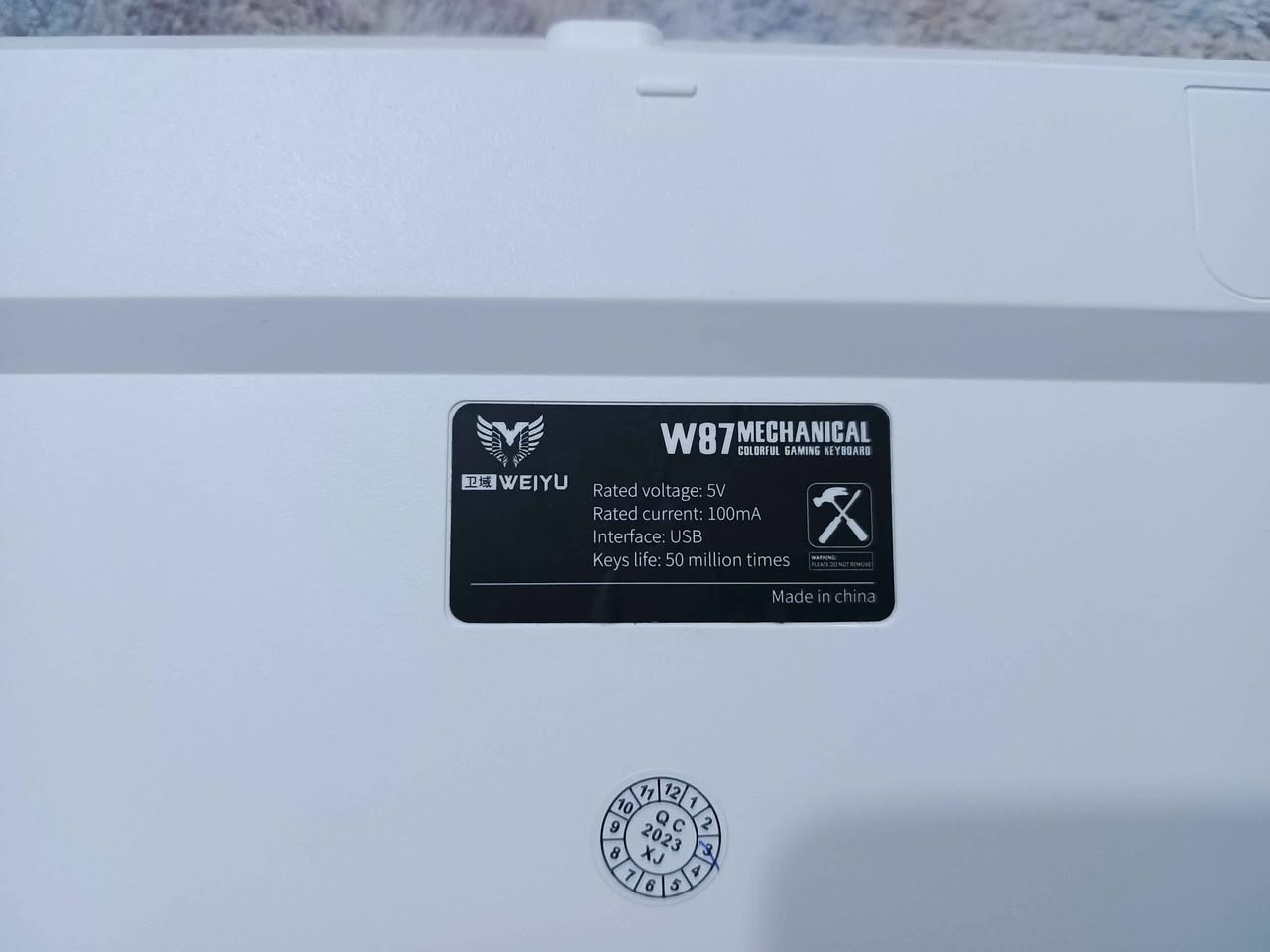 WEIYU W87 White Color

- Wired 87 Key Mechanical Full RGB Keyboard

- Hot Swappable

- 1000Hz Polling Rate

- 50+ Million Keys

- 0.69Kg Weight

گەیاندن بەردەستە 🚕
توصيل موجود 🚕 بشدار, السليمانية


**إذا كنت صاحب هذا الإعلان وتريد حذفه لأي سبب، رجاءا أرسل رسالة إلى الدعم الفني**