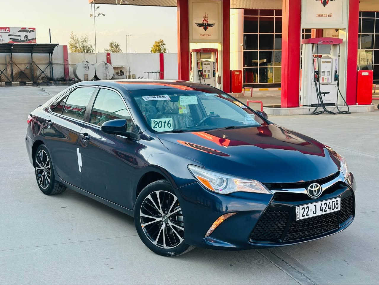 تويوتا كامري موديل 2016 سعره 125 مواصفات استراد خاص  داخل رصاصي كشن كهرباء شاشة كاميرا تحكم سياره كير محرك كفاله سيارة بيها صبغ جاملغ و بونيت جاملغ خلفي سايق  بدون داخل باقي مكفول رقم سنويه هزه كله جديد لحد 2030  بشرط تحويل ثاني يوم بسمنه عنوان كركوك اسكان
اسيا   :    ***********
كورك : *********** كركوك, العراق
