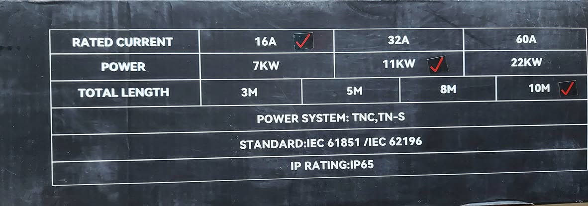 متوفر كيبل شحن تايب ٢ 
١٦ امبير 
١١كيلواط
الطول ١٠ متر 
يتوفر التوصيل لجميع المحافظات بغداد ب٤ والمحافظات ب٦ 
للمزيد من التفاصيل يرجى المراسلة على الخاص او الاتصال بالرقم واتساب ***********
