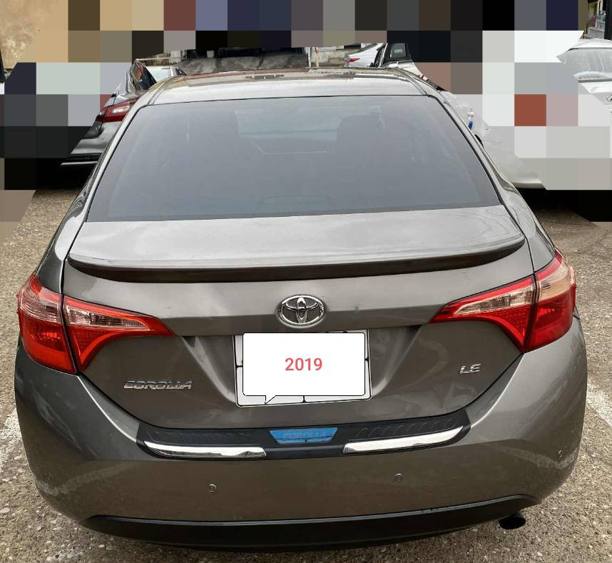 كرولا أمريكي 2019 LE ما شيه 86 ميل بس هاي ماشر بيه  صبغ خير هاي كولشي ما بيه لا تعديل لا بقصاد  امامي خلفلي كبس ويل كل شغال رقم قديم سنويه جديد ايرباك حجر رادار بشرط  ***********===***********سعر 146
