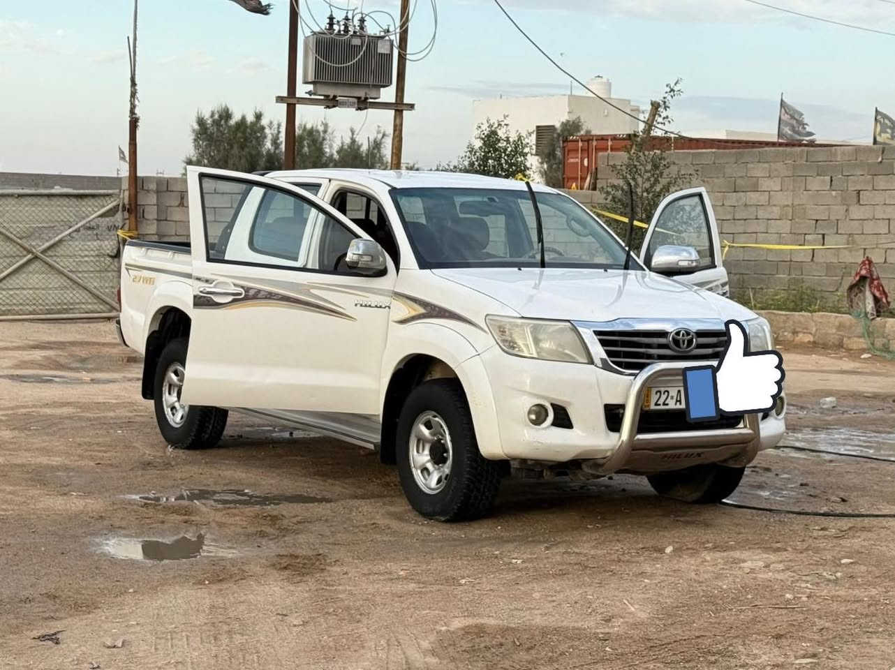 السلام عليكم هايلوكس فور ويل كاز كاز 2015 رقم اربيل بأسمي تحويل وكاله حاضر  السياره كلها بلاد كفاله  ماعدا اكو بارد قليل 
السعر 195 وبيها مجال 
***********
