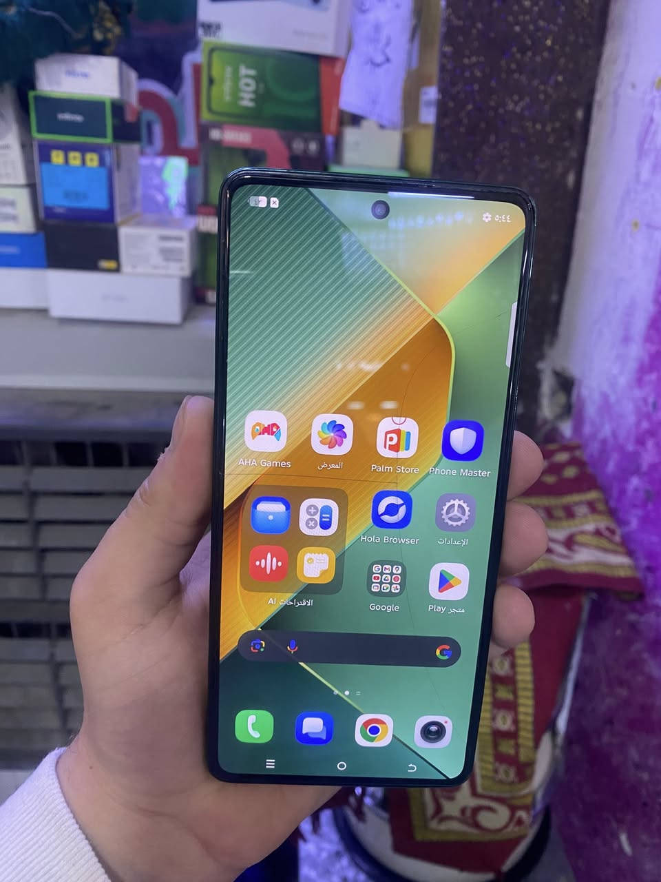 تكنو بوفه 6 برو 5G
ذاكره 256 .
بوبجي 90 فريم 
بلاد
بي فطر ب تج
جهاز فول وكله شغال ع اخير حباية .
سعره 125 الف .
***********
