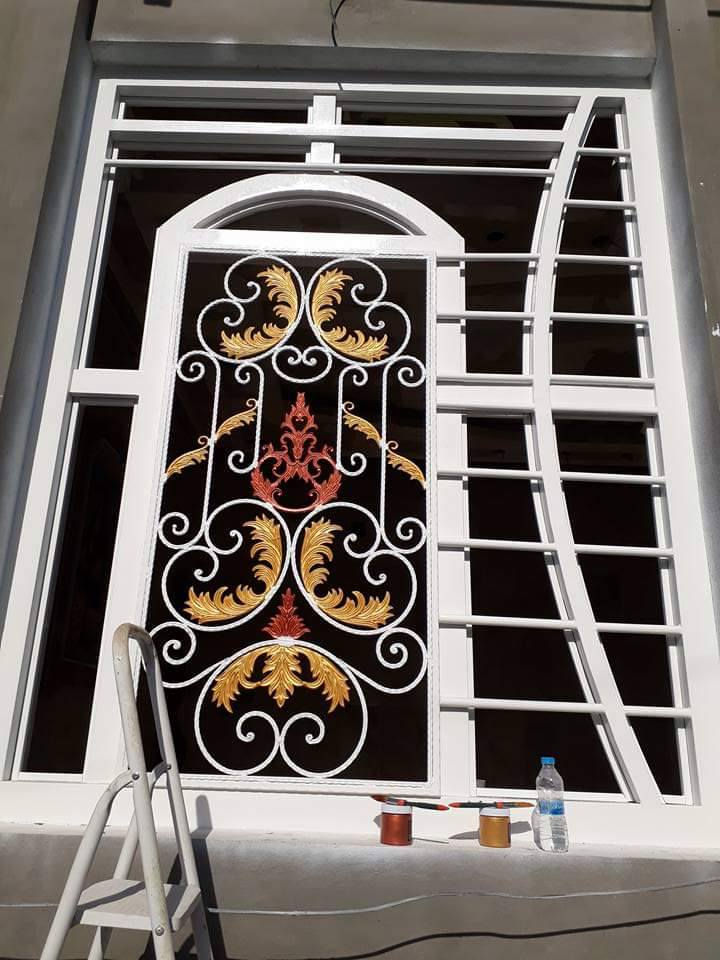 صبغ حداديه بااصباغ جوتن حسب الطلب الخالدي لديكور والاصباغ ***********
