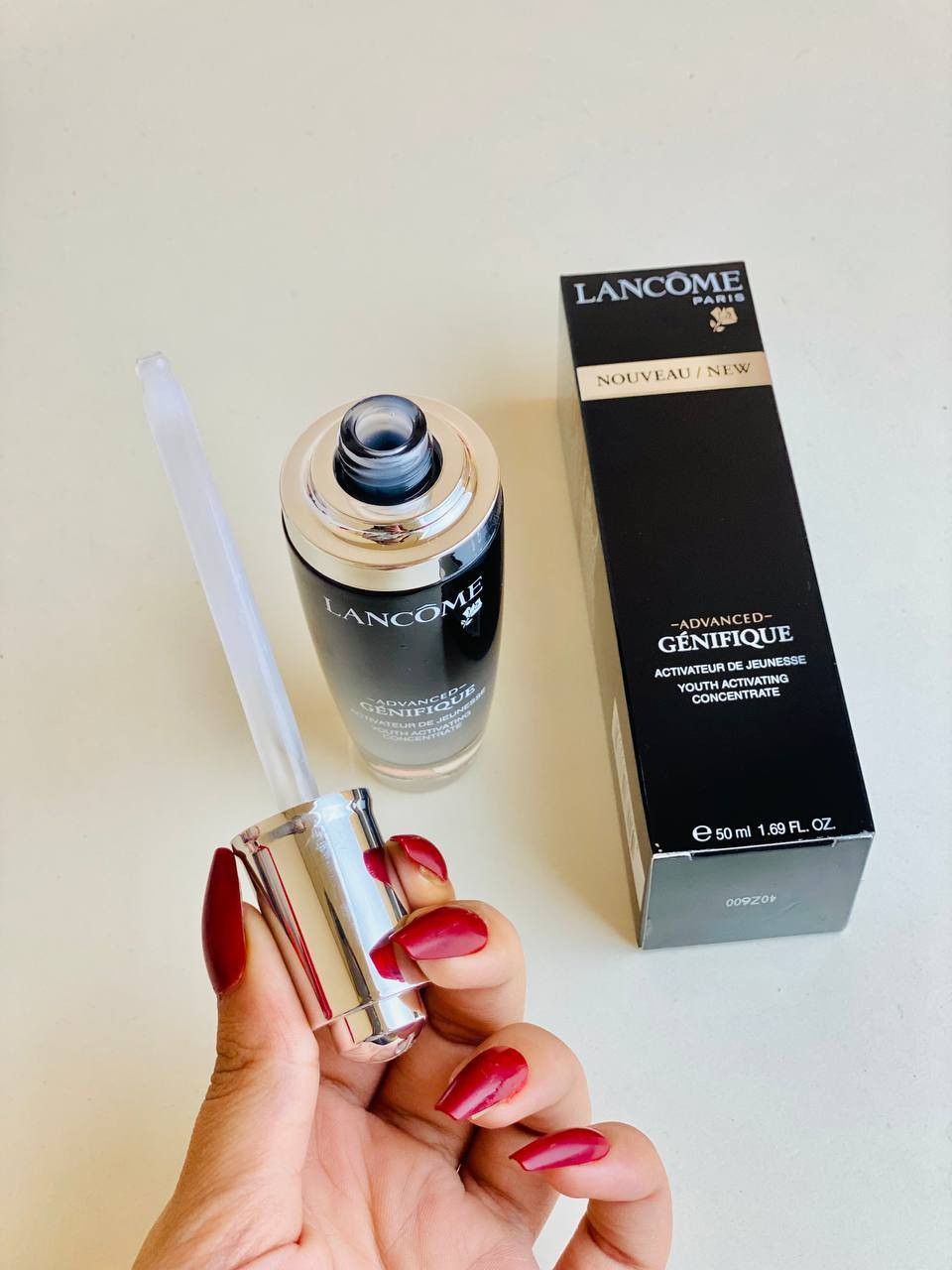 LANCOME
‏ADVANCED GENIFIQUE
سيروم أدفانسد جنيفيك لتجديد الشباب
السيروم الأيقوني لدينا لمكافحة علامات التقدم بالسن، الذي يتميز بتقنية علم الأحياء المجهري (الميكروب يوم)، لتسريع ترميم البشرة وإصلاحها للحصول على بشرة أقوى وأكثر شباباً.الفرنسي 
المنشا فرنسا الأصلي🇫🇷 
#الاصلي_100 
#للحجز_والاستفسار_دايركت 
#ستوريات + #بوست


**إذا كنت صاحب هذا الإعلان وتريد حذفه لأي سبب، رجاءا أرسل رسالة إلى الدعم الفني**