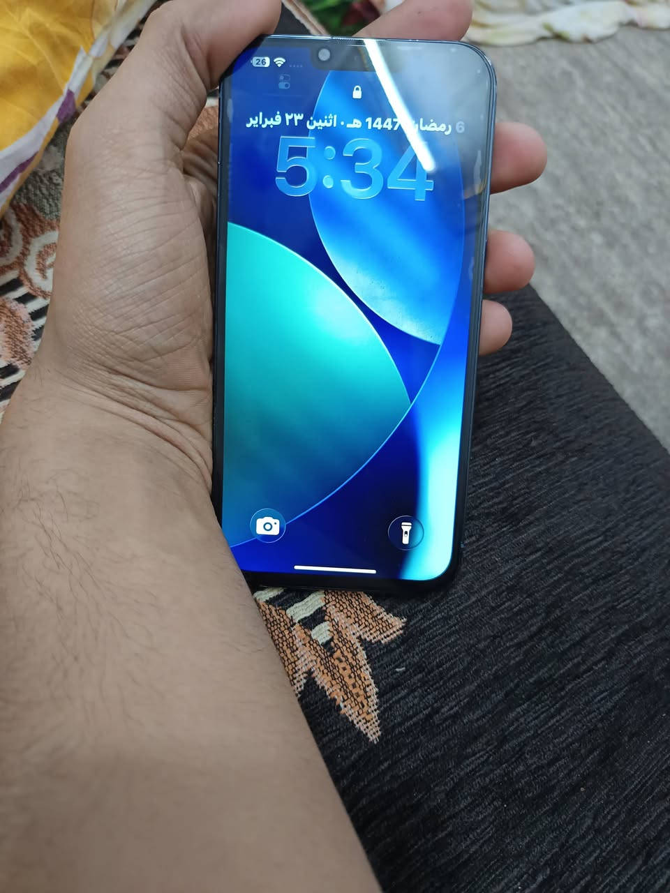 السلام عليكم 13 برو ماكس 
مبدل فقط شاشة فيس ايدي واكف
الجهاز كلش حلو لون بحري ذاكرة 256 بطارية 81 نضيف حيل السعر 550 قفل
مكاني الدورة حي الصحة
رقم واتساب او خاص ***********
