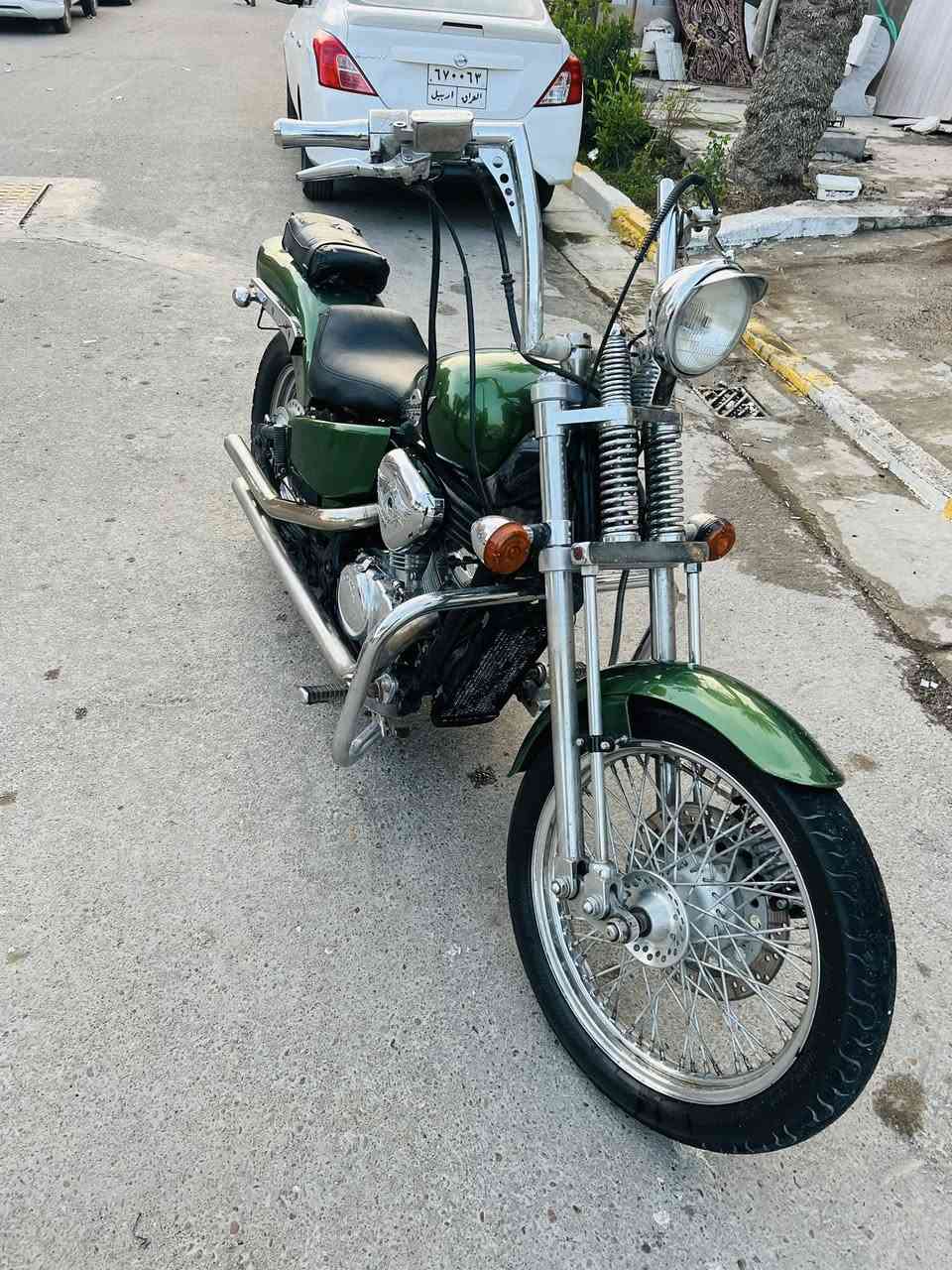 السلام عليكم
هوندا ستيد 400 VLX

موديل 2001

صبغ جديد 

بلكات جدد

دهن جديد 

مي اخضر 

دراجة كهربائيات جديدة 

كلج جديد 

صدر سبرنك 

السعر 1500

*********** واتساب
