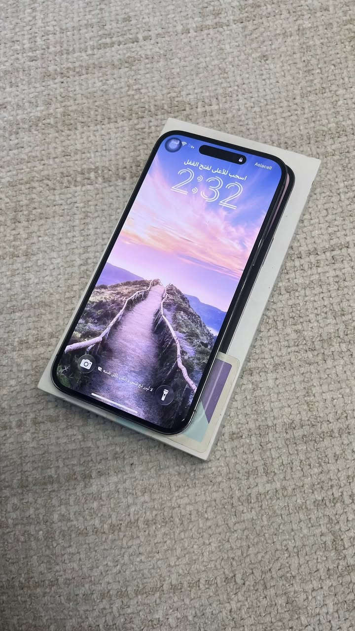 سلام عليكم الطيبين 14 ابرو ماكس ذاكره 256 ✅بطاريه 83 ✅ابلادي جهاز ابداً ممفتوح شرط الفحص مع الكارتون المطابق نضافه 90‎%‎ اللون بنفسجي 🔥 السعر 850 الف او مراوس بجهاز اقل مع الفرق 
تحياتي لجميع 
للاستفسار : ***********
