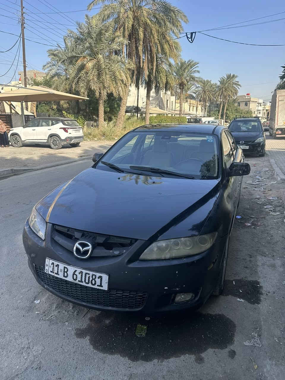 مازدة زوم 6 2008
كير ومحرك كلش نظيفات 
تبريد شغال ثلج 🧊 تايرات نظيفة باتري جديد 
السيارة بيها قطعتين صبغ وربع البنيد الباقي كلها بلادية حادثها خشم البنيد وشوية من الجاملغ عكس السايق بدون دواخل 
كهربائيات كلها شغالة 
كشن كهرباء تحكم ستيرن ماشية١٩٠
ملاحظة السيارة يحتاجلها ترتيبات مثل درايم شفت بوربرن رولة تعديلات بصدر 
بسمي رقم دولي 
السعر 58
مكاني بغداد حي الجامعة 
***********
