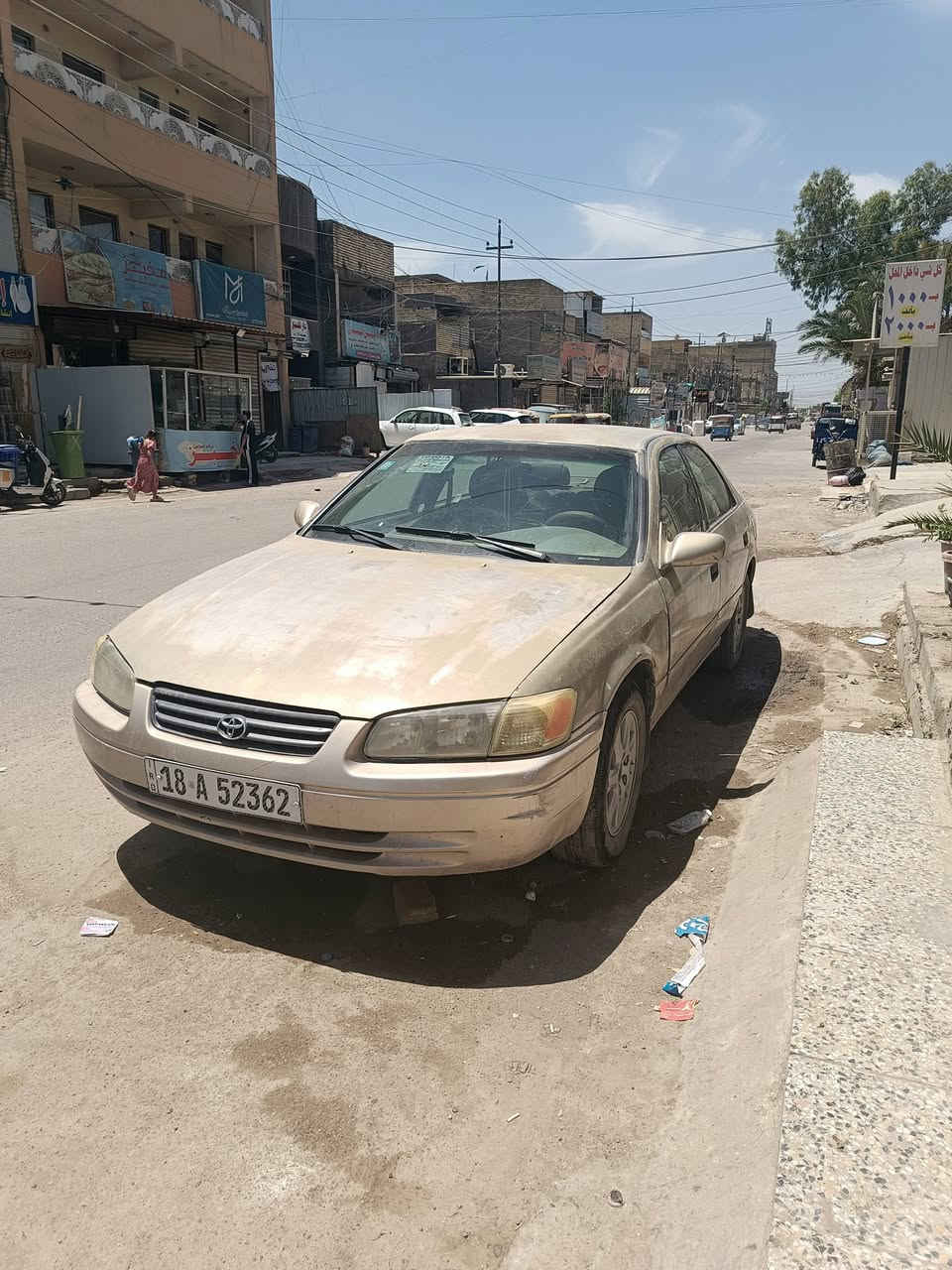 سيارة كامري للبيع 2001
رقم بابل الانكليزي تحويل مباشر 
سيارة جاهزة مكينة وكير وصدر كلة جدد 
مكينة 4 .. 2200 
تبريد شغال فقط نقص غاز 
كهربائيات كلها شغالة 
مكان السيارة بغداد البلديات حي التراث 
السعر 55 بيها مجال للشراي 
الرقم *********** بي واتساب
