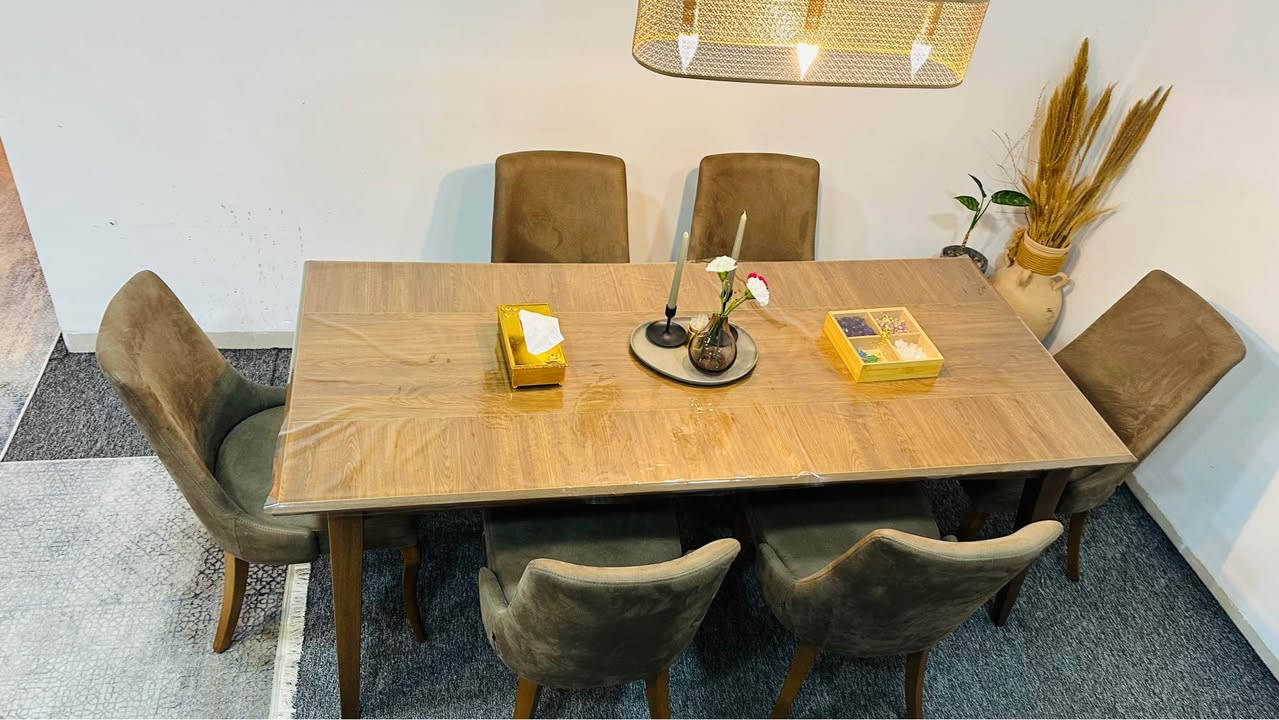 مێزی نان خواردنی ٦ نەفەری گەورە
مارکەی کۆمپانیای دیوان
لە وێنا جوانی و تۆکمەی دەرناکەویت هەتا نەیبینیت
تەختەی تۆکمە و کورسی عەمەلی و گەورە
مێزی گەورەو زۆر جوان و زۆر عەمەلی و راقیە 
حسابکەن لۆکە هەر بەکار نەهاتوە
بێ پیسی و شوخت و عەیب و عارە
لە دیوان بە 11 گەڵا کراوە ماوەیەکی کەمە
هەرزان ئەیفرۆشین بە ٨٠٠ هەزار
وەرە سەیری بکە بەدڵت نەبوو مەیبە
مشتەریت نامە بنێرە
لە سلیمانیم ابراهیم احمد السليمانية, العراق


**إذا كنت صاحب هذا الإعلان وتريد حذفه لأي سبب، رجاءا أرسل رسالة إلى الدعم الفني**