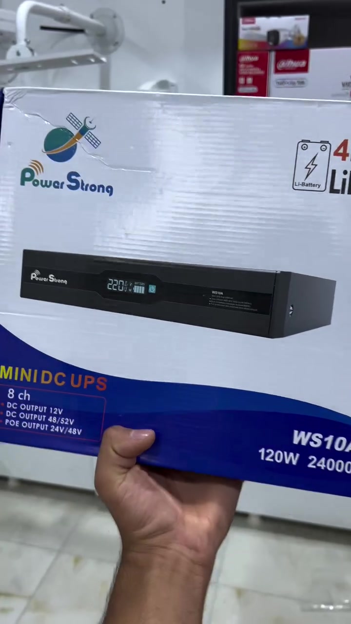 يو بي إس DC احترافي للكاميرات والشبكات

🔋 حافظ على تشغيل كاميرات المراقبة والإنترنت أثناء انقطاع الكهرباء.

✅ قدرة تشغيل 120W
✅ يدعم حتى 8 قنوات كاميرات
✅ مخرج DC 12V
✅ يدعم POE بجهد 24V / 48V
✅ شاشة رقمية لعرض حالة البطارية والطاقة
✅ حماية من الشحن الزائد وقصر الدائرة وارتفاع الحمل
✅ مناسب للكاميرات، الراوترات، السويتشات وأجهزة الشبكات

⚡ تشغيل مستمر وحماية موثوقة لأجهزتك المهمة.

📍 ذي قار - الناصرية - قرب المدينة المائية - مكتب المهندس

📞 المبيعات: ***********
📞 الصيانة: ***********

🚚 توصيل إلى جميع أنحاء العراق.

