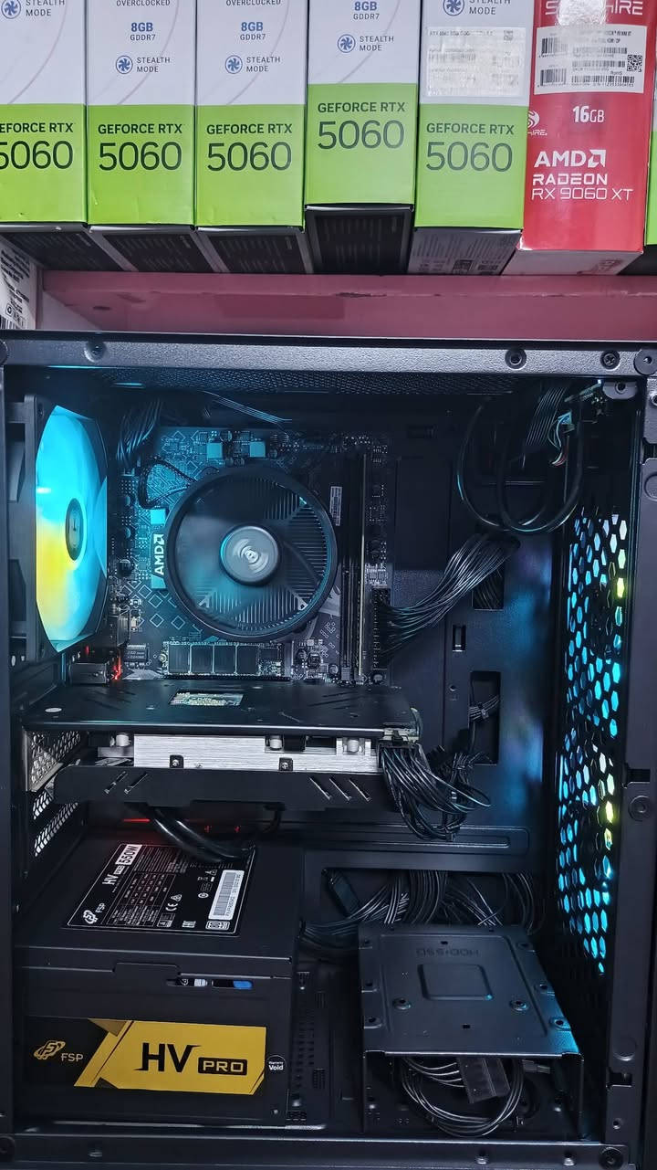 السلام عليكم
تجميعا مستعمل
ضمان 10 يوم
RYZEN5 4500
MB B450 
RAM 16 3200HZ
RX 580 8GB
M.2 SSD 256 GB
PSU 550 FSP
CASE 3FAN FSP
السعر 560 الف
متوفر توصيل
***********
مكتب m.k للحاسبات
