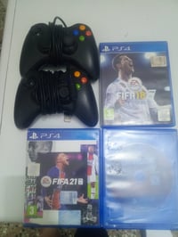 يدات اكس بوكس 360نضاف شغالات للبيع اقراص بلي 4نوع اساسن كريت  وفيفا18 ...