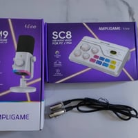 Fifine AM9+SC3 • مايك دايناميك • مكسر صوت USB