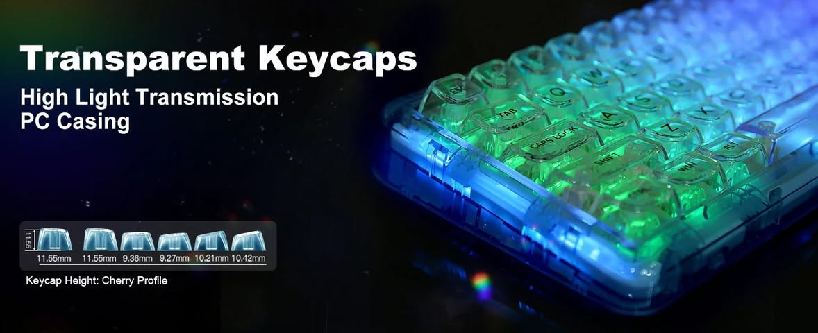 YUNZII X71 Transparent Wireless - RGB
الحالة: جديد
اللون: سمائي ثلجي
السعر: 90,000 ألف شامل التوصيل


**إذا كنت صاحب هذا الإعلان وتريد حذفه لأي سبب، رجاءا أرسل رسالة إلى الدعم الفني**