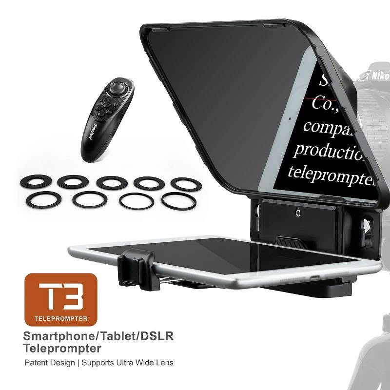 جهاز Desview T3 Teleprompter هو ملقن نصوص محمول متطور ومصمم خصيصاً لمصنعي المحتوى والمذيعين. يتيح لك قراءة النص المكتوب بوضوح أثناء النظر مباشرة إلى عدسة الكاميرا أو الهاتف قاعدة قابلة للسحب والتعديل: يتميز بقاعدة مرنة تتحرك لأعلى ولأسفل بمقدار 40 مم. تمنع هذه الميزة ظهور حواف الملقن أو حامل الهاتف داخل الإطار عند التصوير العمودي.دعم التصوير الأفقي والعمودي: مثالي لصناع المحتوى عبر يوتيوب (التصوير الأفقي)، أو منصات تيك توك وإنستغرام ريلز (التصوير العمودي).قواعد تثبيت Cold Shoe مزدوجة: يحتوي على منفذين (Cold Shoe) في الأعلى لتثبيت الملحقات الإضافية مباشرة مثل الميكروفونات الخفيفة أو إضاءات الـ LED الصغيرة.منع ظهور الظلال والانعكاسات المزدوجة: بفضل الطلاء المضاد للانعكاس على الجزء الخلفي من الزجاج، تظهر النصوص حادة وواضحة جداً دون تأثير "الشبح" أو الانعكاس المزدوج للكلمات.ماذا يوجد داخل الصندوق؟ملقن النصوص Desview T3 مع غطاء حماية للزجاج.جهاز التحكم عن بعد (Bluetooth Remote).مشبك تثبيت الهاتف الذكي والأجهزة اللوحية.عدد 9 حلقات معدنية لتوافق عدسات الكاميرا المختلفة.عدد 5 حلقات إسفنجية (EVA) لمنع تسرب الضوء عند التصوير بالهاتف. جديد ممستخدم السعر 80 الف فقط *********** بغداد, العراق
