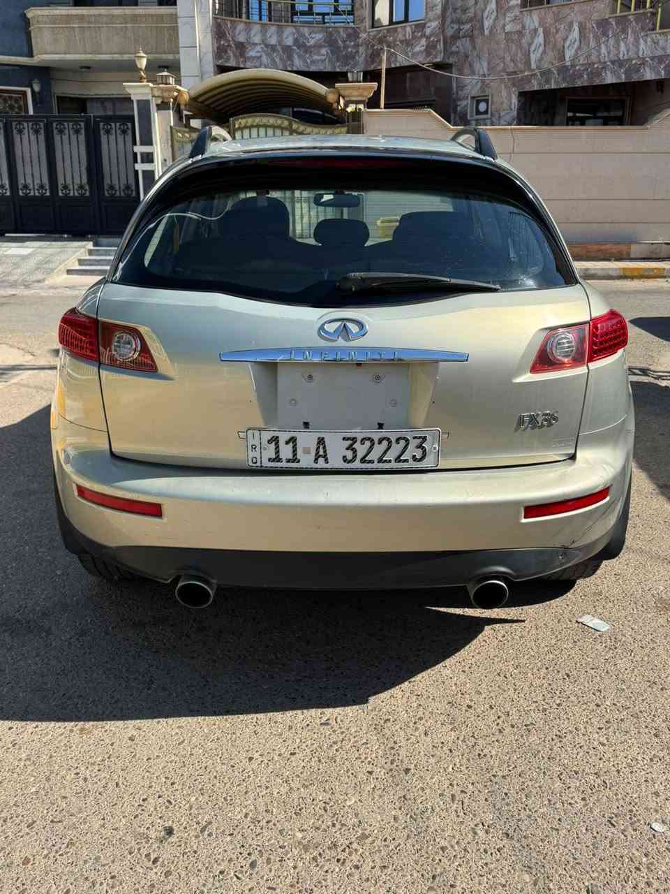السلام عليكم
نيسان انفنتي FX35 موديل2007 Limited وارد امريكي لون ذهبي رقم بغداد مميز بأسمي السيارة مكفولة من الصبغ والحادث  فول مواصفات ومابيها كل نقص جاهزة من كلشي السعر 95 وبيها مجال للاستفسار ***********
