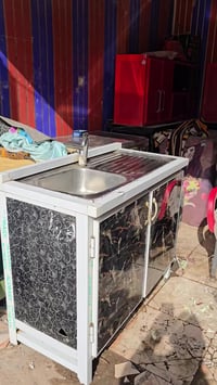 كاونتر سنك حديد متر معه الملحق نظيف اخو الجديد شرط الفحص سعره ١٢٥الف ا...