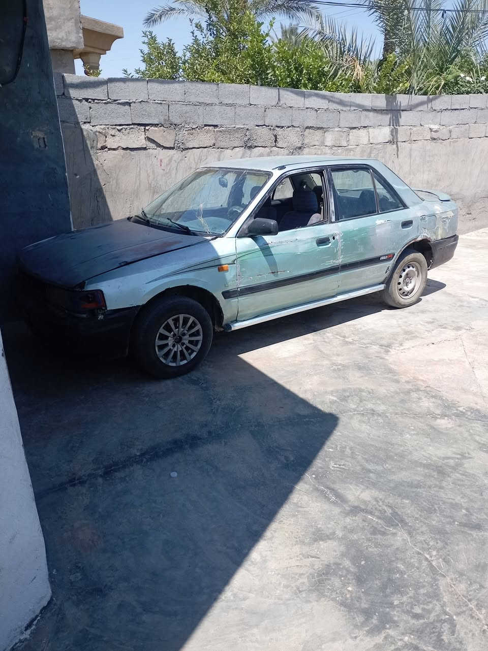 سياره مازدا موديل ٩١ فحص مؤقت ديالى للبيع السعر ١٤  وبيه مجال اتصل على الرقم ***********
